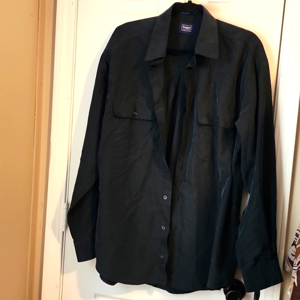HAGGAR MEN DRESS SHIRT